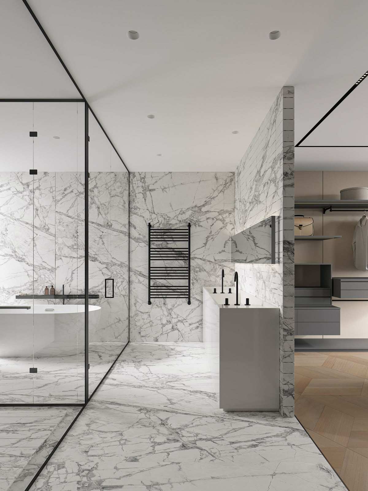 White Statuario Marble