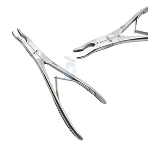 Ruskin Bone Rongeur 7,50 "Curva 5mm Mordida Doble Acción Inoxidable Grado Alemán - Product Image 3