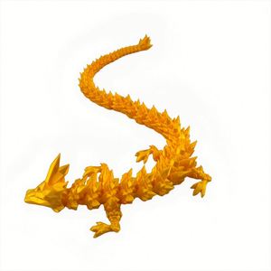 2026 Brand New Arrival Durable Lightweight Crystal Textured Flexible Hinged <strong>Dragon</strong> Model for Kids Adults Stress Relief Gift - Product Image 1