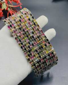 Bracelet Tourmaline AAA Bracelet en argent sterling 925 Bracelet Tourmaline beau Bracelet en argent sterling 925 pierre naturelle - Product Image 4