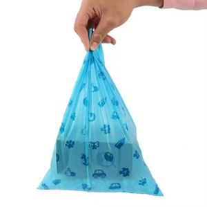 100% bolsas de caca de perro impermeables biodegradables ecológicas nueva bolsa de basura limpia bolsa de caca portátil para gatos y perros - Product Image 6