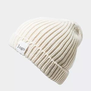 Gorra tejida de alta calidad, gorro bordado con logotipo personalizado - Product Image 4