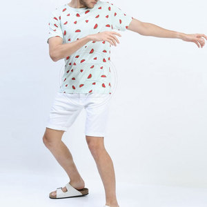 2025 t-shirts de sublimation décontractés pour hommes les plus vendus-respirant séchage rapide léger polyester/coton couleurs et logos personnalisés - Product Image 4