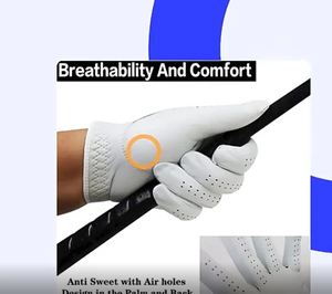 Grace <b>White</b> Golf Gloves Classical Feel Golf Glove PK Custom Packing Acceptable Hands Customized Customizable Custom Men Unisex - Product Image 4