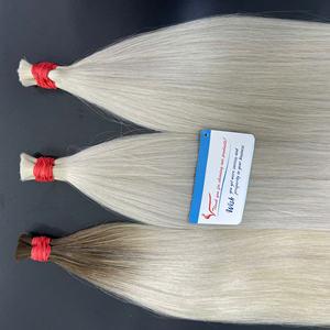 Best Choice Bone Straight Bulk Platinum Colors Extensions de cheveux humains de haute qualité avec une longueur de 8 à 32 pouces - Product Image 1