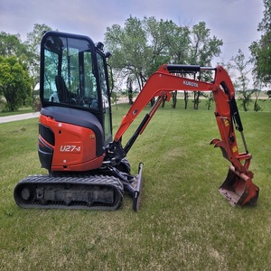 รถขุดขนาดเล็กคุณภาพสูง Kubota U27-4 แบบ Zero Tail Swing พร้อมเครื่องยนต์ EPA สำหรับงานเกษตรกรรม  พร้อมมอเตอร์ เกียร์ และปั๊ม - Product Image 6