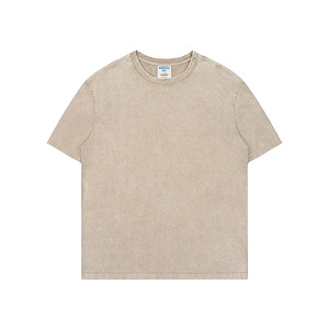 Impression DTG personnalisée vintage délavé surdimensionné 280 g/m² unisexe 100% coton tie dye Streetwear Style T-shirt pour hommes - Product Image 4