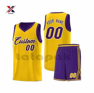 Tissu à séchage rapide réversible de logos et de chiffres personnalisés d'uniforme de basket-ball en gros pour l'expert équipe ligue porter meilleur prix de vente - Product Image 3
