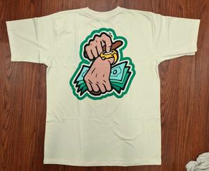 Camiseta de manga corta para hombre de la mejor calidad, 100% algodón personalizado, cuello redondo, lavable, transpirable y duradero, serigrafía - Product Image 4