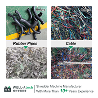 Déchiqueteur à arbre unique haute efficacité pour le recyclage des déchets plastiques, métaux, contreplaqués, palettes en bois, plastiques PP/PE/HDPE/PVC, morceaux et tuyaux