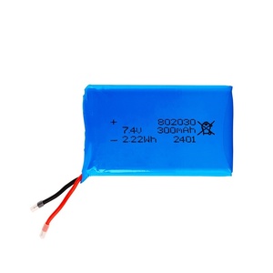802030 tỷ lệ cao pin lithium polymer 300mAh 7.4V mở chai Inflator bơm pin 500 + cyclelife kỹ thuật số thiết bị điện tử - Product Image 3