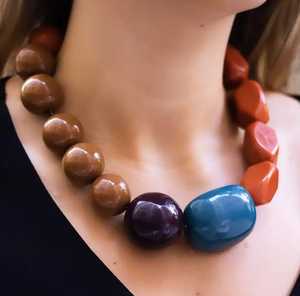 Recién llegado, diseño de cristal, collar de cuentas de resina de lujo, conjunto de pulsera, nuevo estilo de moda para fiestas de mujeres, bodas, joyería de moda - Product Image 5