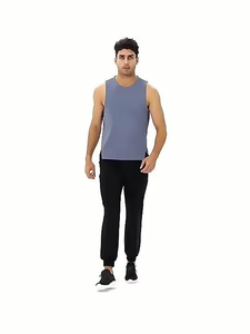 La mejor calidad, cómodo verano, Fitness, deportes, entrenamiento, cuello, chaleco sin mangas, cultivo, gimnasio, hombres, camiseta sin mangas, entrenamiento, ropa informal - Product Image 6