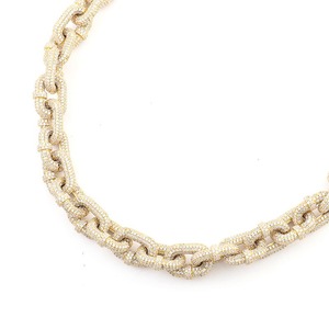 Chaîne à maillons cubains en diamant Moissanite d'approvisionnement en gros, parfaite pour les mariages ou les fêtes, disponible au prix d'usine - Product Image 3