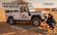 Escaleras de Arena para Recuperación Todoterreno 4x4, Tablas de Tracción Enclavables de Aluminio Marston Mat PSP para Terreno Desértico y Lodoso