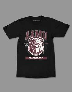 เสื้อยืดแขนสั้นทรงปกติ Bison Edge Apparel Alabama A&M University (AAMU) สไตล์สตรีท ผ้าฝ้าย 100% น้ำหนัก 260 กรัม - Product Image 1