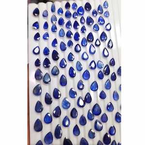 164 pièces de Bangkok bleu saphir 11mm à 20mm poire facette 555 cts lot Iroc ventes qualité saphir coupe pierre précieuse US $256 pour tous - Product Image 3