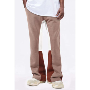 Heavyweight Eco-Friendly Customizable <b>Polyester</b>/Cotton Men Flared Fleece Sweatpants Windproof Breathable <b>Jogger</b> Style High - Product Image 3