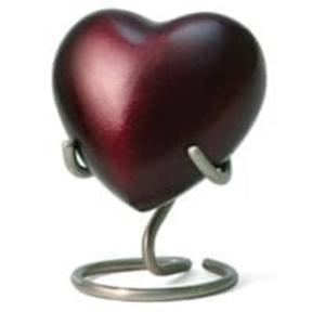 Urne coeur rose pour mémorial en métal coeur rose fini urne pour cendres de crémation Urne coeur pour animaux de compagnie à vendre disponible prix raisonnables - Product Image 3