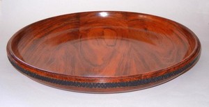 Paquete de bandeja de servicio de madera ecológica de lujo moderno Platos de servicio multifuncionales para ocasiones de boda en casa-Mínimo - Product Image 3