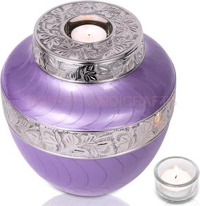 Wholesale Large Art Deco Aluminum <b>Memorial</b> Urn Metal Funeral Urn up to 220lb for Cremation Ashes Hanging <b>Candle</b> Holder - Product Image 2
