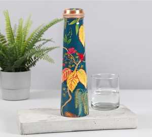 Designer Handmade Copper <b>Water</b> <b>Bottle</b> for Modern Lifestyle Health Fitness and Eco Friendly Living - Product Image 4