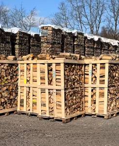 Bois de chauffage de haute qualité séché au four, bois dur fendu pour le chauffage du foyer, le barbecue et le camping - Product Image 6