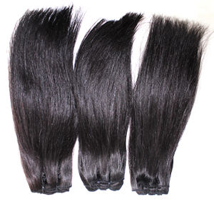 Haute qualité vietnamien cuticule aligné faisceaux de cheveux humains bruts Double dessiné bande trame Machine Double trame Extensions - Product Image 4