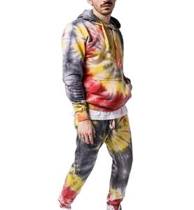 Survêtement tie-dye sur mesure pour homme, personnalisé, décontracté, anti-plis, respirant et confortable - Product Image 1
