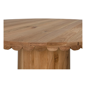 Elora Round <b>Dining</b> <b>Table</b> Handcrafted Solid Wood Circular <b>Dining</b> <b>Table</b> with Modern <b>Rustic</b> <b>Farmhouse</b> Design and Elegant Finish - Product Image 2