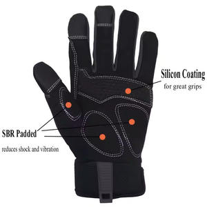 Guantes de conductor de piel de oveja personalizados Guantes de trabajo de seguridad de construcción industrial Uso diario Chimenea Protección contra el calor Pesado - Product Image 6