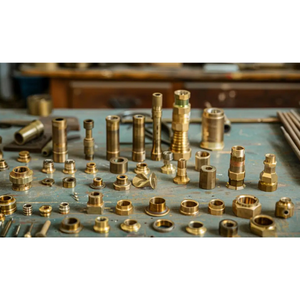 บริการงานกลึงซีเอ็นซีความแม่นยำสูงสำหรับชิ้นส่วนทองเหลืองหล่อขึ้นรูปตามสั่ง พร้อมบริการเจาะและเจาะรู  รับผลิตแบบ OEM - Product Image 4