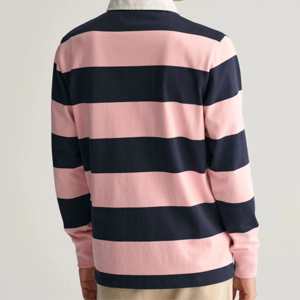 Camisetas de Rugby Clásicas de Alta Calidad, Colores Personalizados, Logotipo Personalizado, Cómodas, Transpirables, Manga Larga, Algodón Grueso - Product Image 3