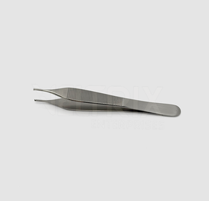Fórceps de acero inoxidable de calidad superior Adson 12cm 1x2 dientes dentados Manual instrumento quirúrgico certificado CE - Product Image 6