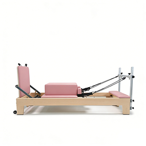 Appareils de fitness pour le yoga, <span class=keywords><strong>la</strong></span> force et <span class=keywords><strong>la</strong></span> prévention des blessures, rééducation, étirements musculaires complets du corps, lit de Pilates en érable, reformer de Pilates - Product Image 1