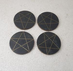 Handmade Modern Wooden Coasters And Resin <b>Coffee</b> Table Decorative Artwork Drink Mat & <b>Pads</b> for Tabletop Decoration - Product Image 2