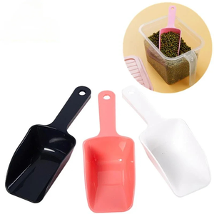 Cuillères à glace en plastique Cuillère à glace transparente Bar de fête Buffet Ustensile de cuisine pour bonbons Dessert Grain Scoop Mini Pelle - Product Image 5