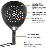 Raqueta de Pádel Profesional DR ARIFS INTERNATIONAL, Gran Venta, 100% Fibra de Carbono, Tamaño/Color/Diseño Personalizables