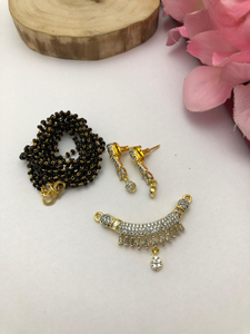 Alta calidad elegante CZ Mangalsutra con cadena elegante uso diario Mangalsutra para mujeres minimalista y elegante Mangalsutra - Product Image 3