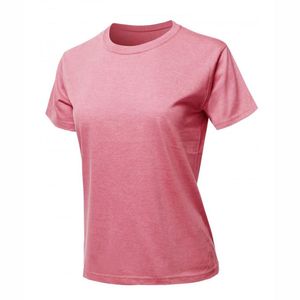 T-shirt pour femme de haute qualité, couleur unie, manches courtes, col rond, en coton, vêtements pour femme, t-shirts décontractés d'été, streetwear, vente en gros - Product Image 4