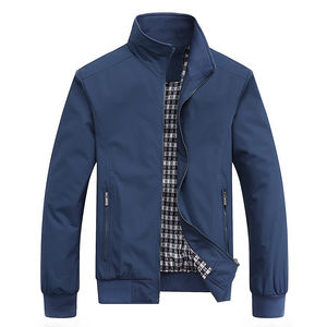 Cómoda chaqueta acolchada informal deportiva ligera de gran tamaño para hombres con cuello alto de tela de lona - Product Image 4