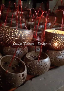 ¡Superventas 2025! Portavelas de candelita de cáscara de coco de nuevo diseño/candelabros de candelita de cáscara de coco baratos - Product Image 6