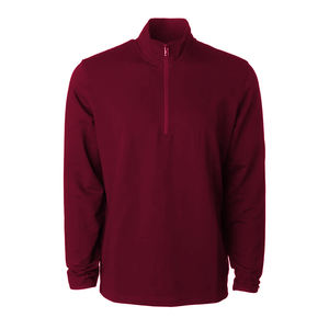 Custom Logo Independent trading company Perform Quarter Zip Mens Fleece Quarter-Zip Cadet Collar Sweatshirt - Product Image 2