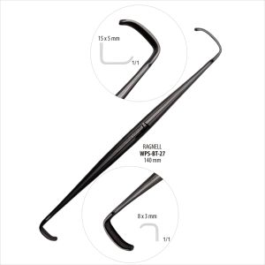 Écarteurs chirurgicaux Ragnell en acier inoxydable à double extrémité, instruments manuels portatifs pour chirurgie générale, réutilisables, certifiés CE - Product Image 5