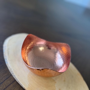 Tazón Hecho a Mano 100% Cobre Puro, Diseño Estilo Americano, Pulido, Sin Plomo, Ecológico, Duradero, Plato para Servir, Vajilla Decorativa - Product Image 3