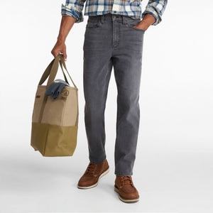 Nuevos Jeans de Mezclilla Azul Claro para Hombre, Corte Holgado, Algodón/Spandex, Cintura Media, 5 Bolsillos, Presillas para Cinturón, Parche con Logotipo, Resistentes al Viento y Transpirables - Product Image 3