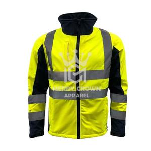 2025 Veste de sécurité en toile d'hiver personnalisée pour les travailleurs avec fermeture à glissière imperméable et poches à outils - Product Image 2