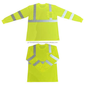 Camisetas Reflectantes de Alta Visibilidad, Playeras Manga Larga para Hombre para Construcción, Camiseta de Trabajo de Manga Larga para Hombre - Product Image 3