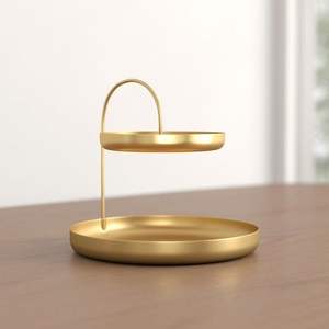 ชั้นวางขนมเค้กโลหะสีดำแบบใหม่ สำหรับงานเลี้ยงและงานสังสรรค์ระดับไฮเอนด์ พร้อมงานฝีมือที่มีศิลปะ - Product Image 6