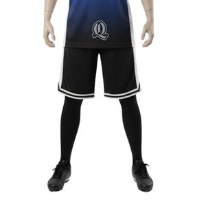 ชุดเครื่องแบบบาสเก็ตบอลไล่ระดับสีฟ้าสำหรับผู้ชายและกางเกงขาสั้นผ้าโพลีเอสเตอร์พิมพ์ซับลิเมชัน - Product Image 6